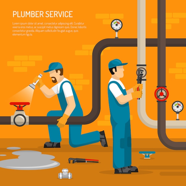 Inspection Of Pipeline illustration