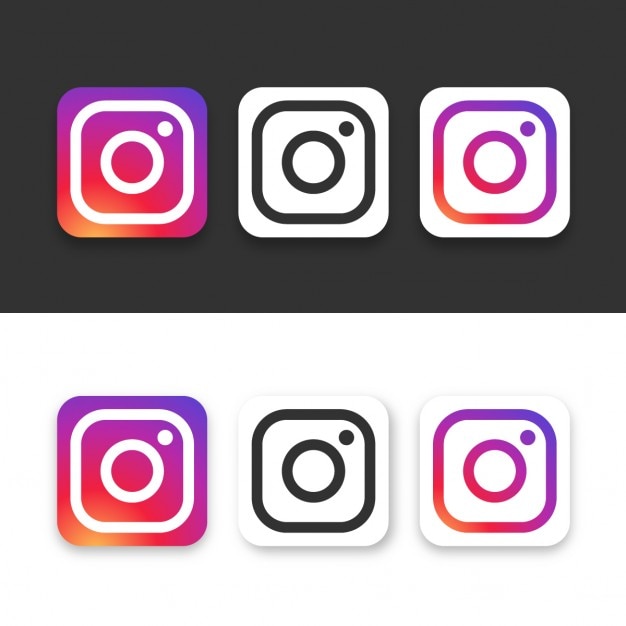 Free Vector instagram icon pack