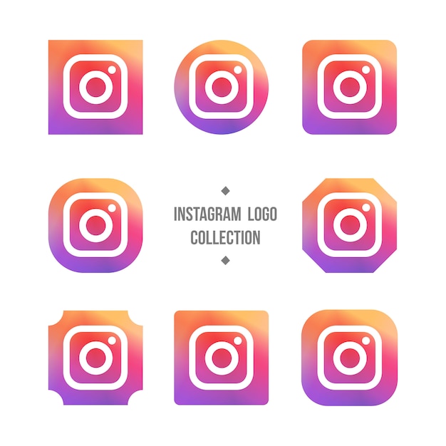 Free Vector instagram logo collection