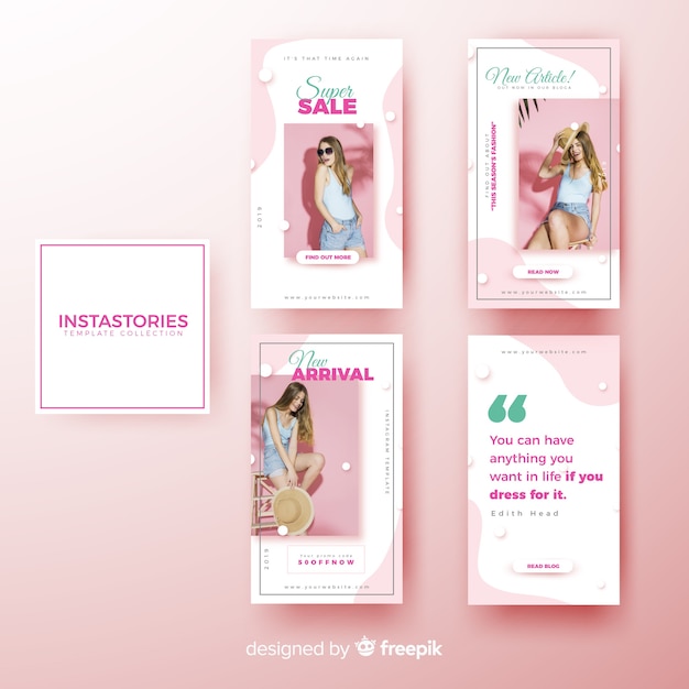 Instagram stories template