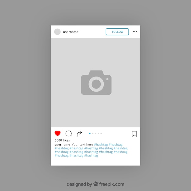 Instagram template design