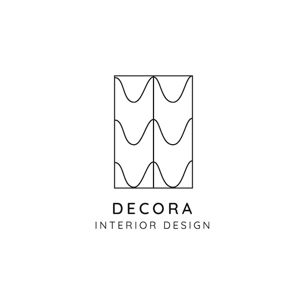 Free Vector interior design logo design