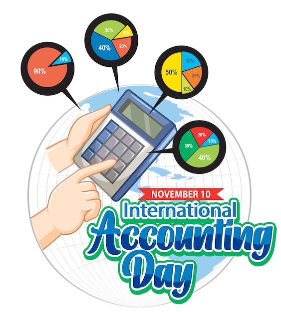 Free Vector international accounting day banner design