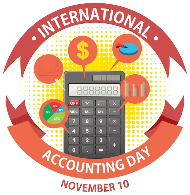 Free Vector international accounting day banner design