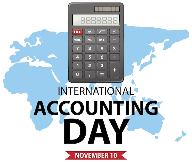 Free Vector international accounting day banner design