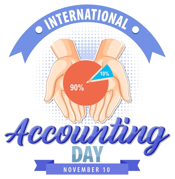 Free Vector international accounting day logo design