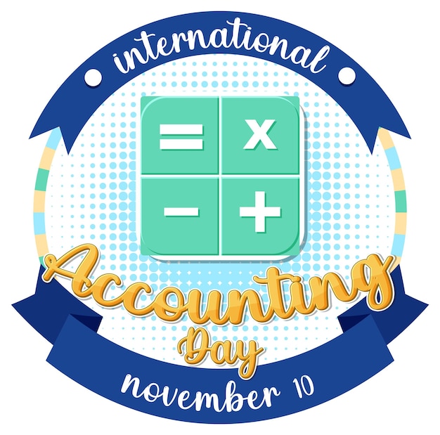 Free Vector international accounting day logo design