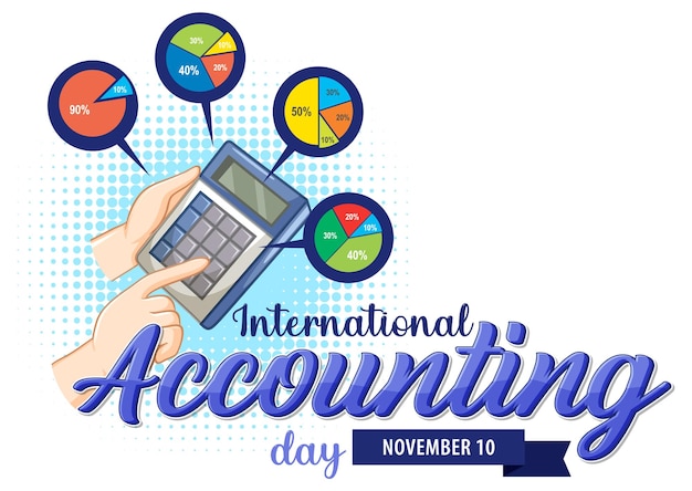 Free Vector international accounting day logo design