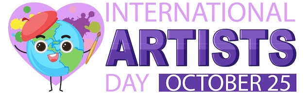 International Artists Day Banner Design