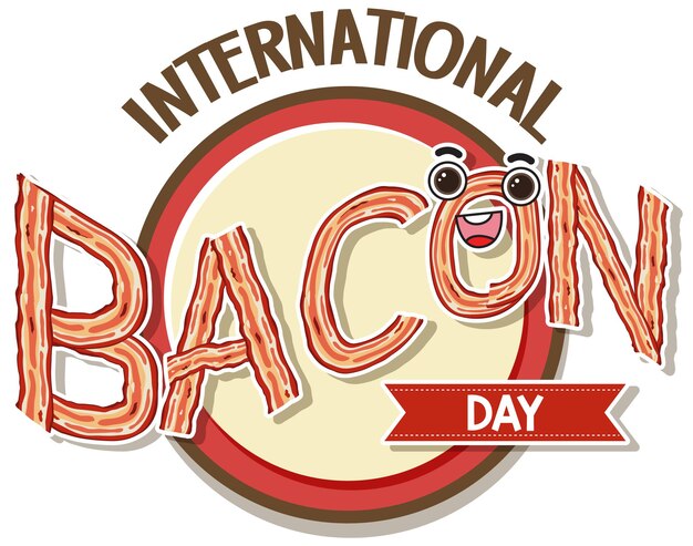 International bacon day poster design