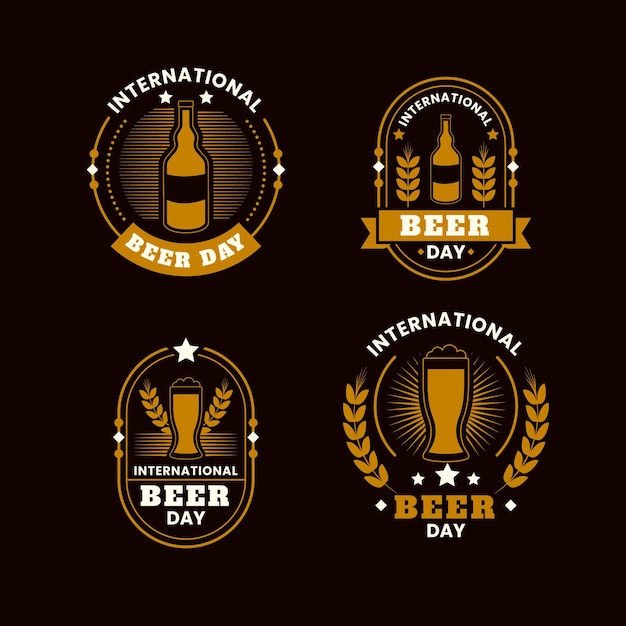 International beer day labels collection