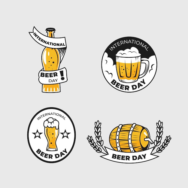 International beer day labels pack