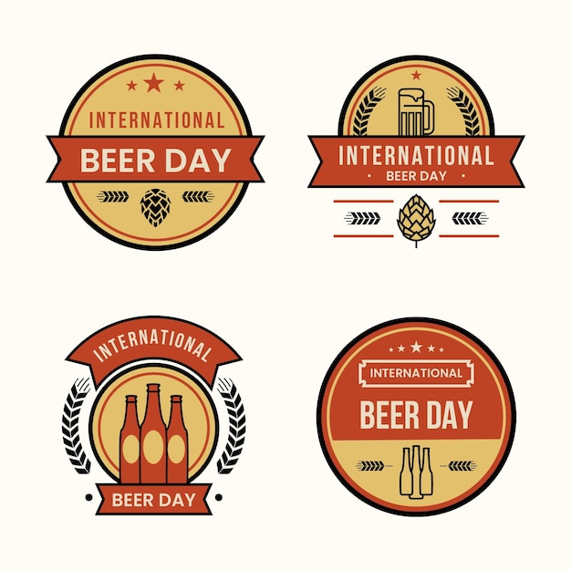 International beer day labels