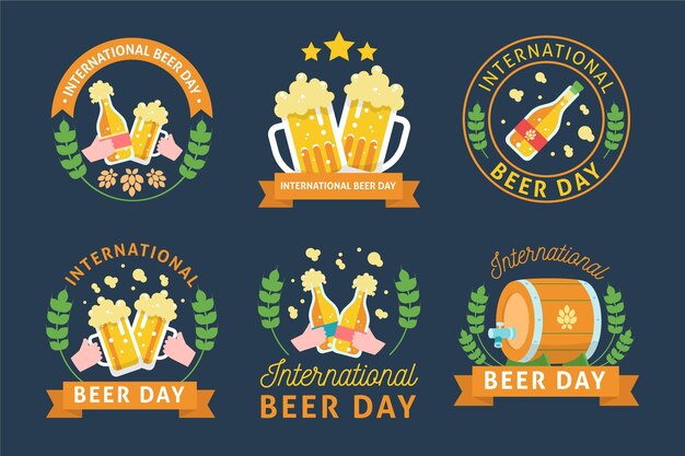 International beer day labels