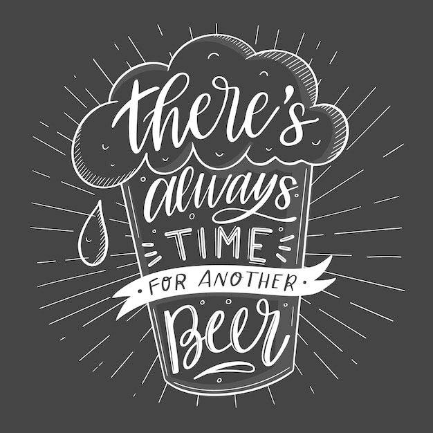 International beer day - lettering