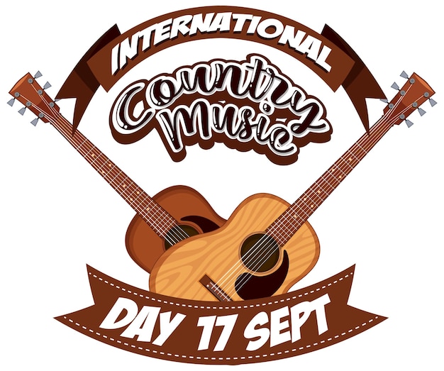 Free vector international country music poster design