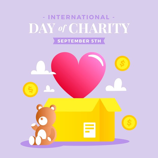 International day of charity with heart