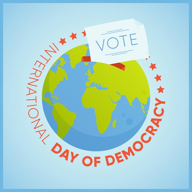 Free Vector international day of democracy concept