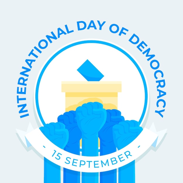 International day of democracy illustration