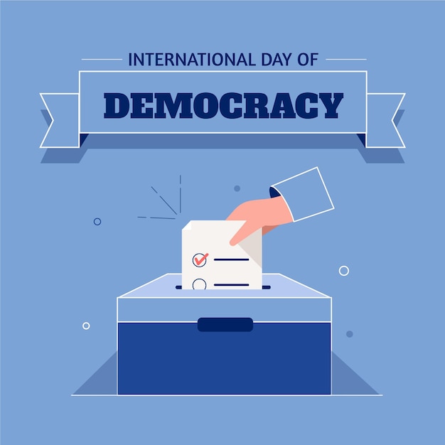 International day of democracy with voting