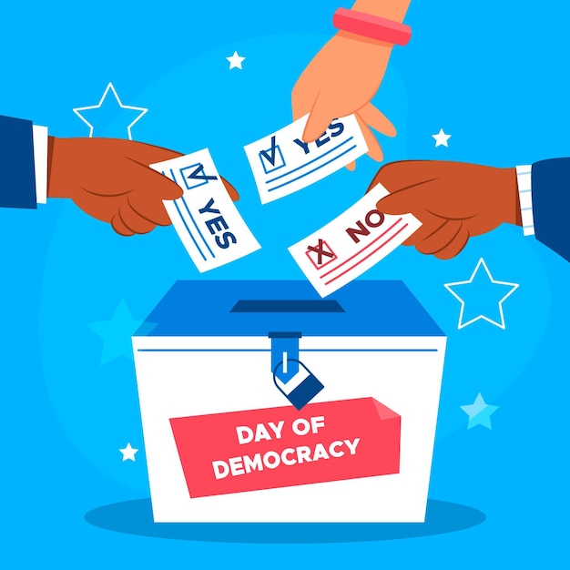 International day of democracy with voting