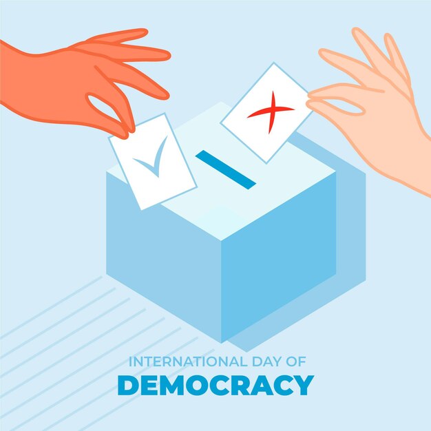 International day of democracy with voting