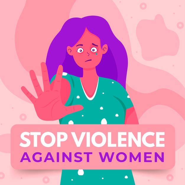 Free Vector international day for the elimination of violence against women