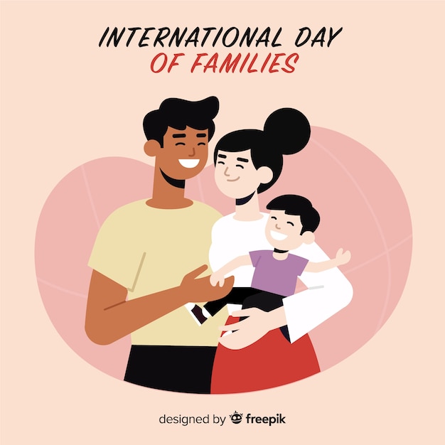 Free Vector international day of families background