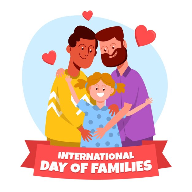 International day of families illustrated