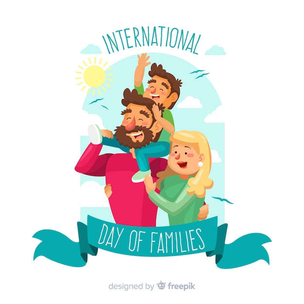 Free Vector international day of families