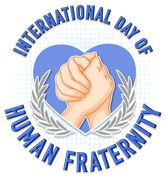 Free Vector international day of human fraternity