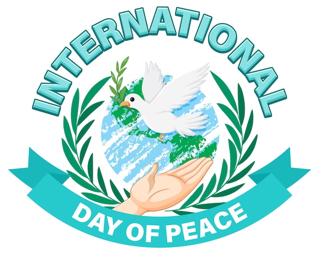 Free vector international day of peace banner design