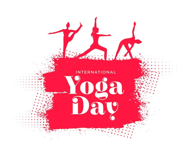 Free vector international day of yoga background design