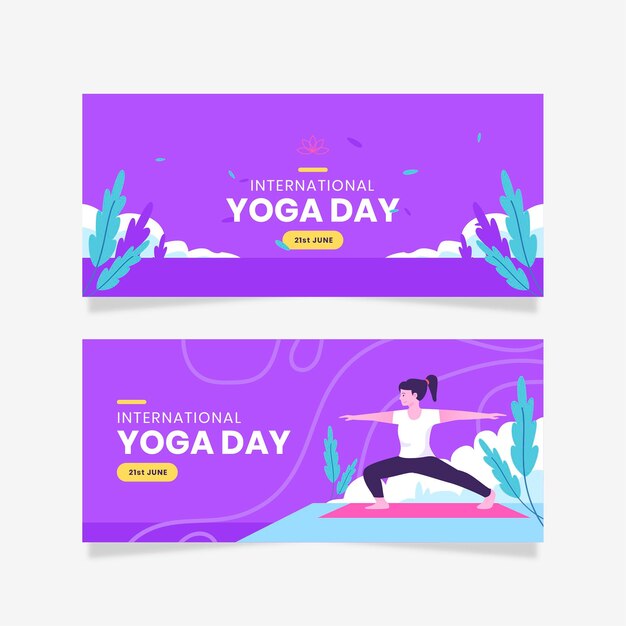 International day of yoga banner