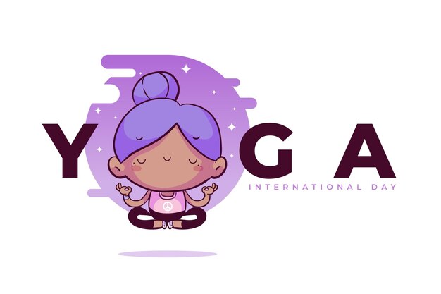 International day of yoga concept