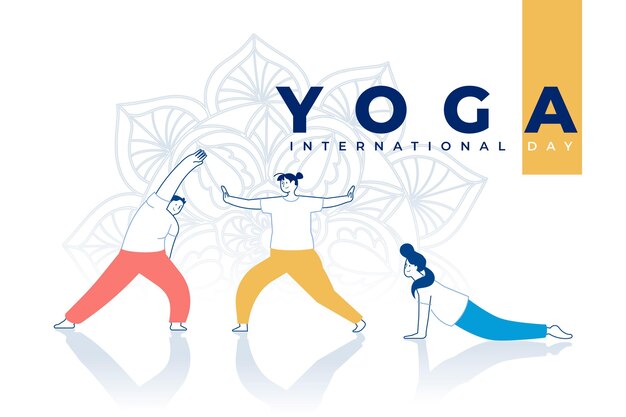 International day of yoga concept