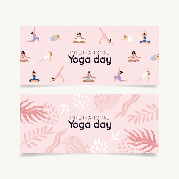 Free Vector international day of yoga