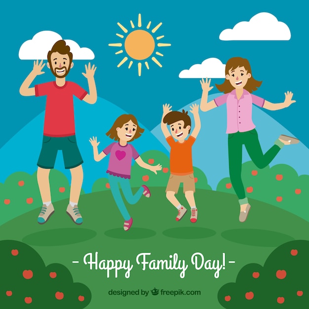 Free Vector international family day background