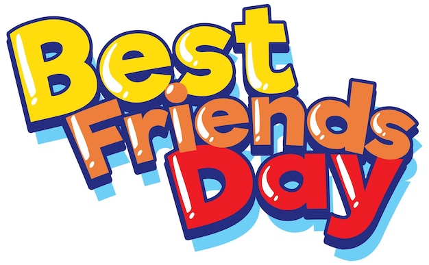 Free Vector international friends day logo banner