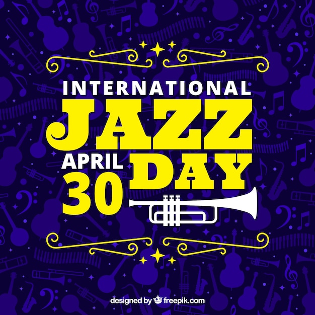 International jazz day background