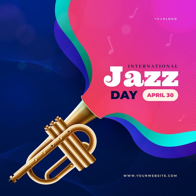 International jazz day concept