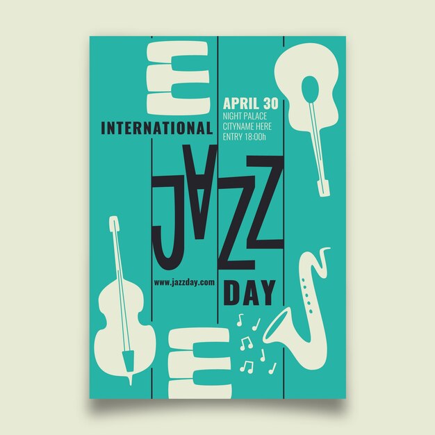 International jazz day flyer