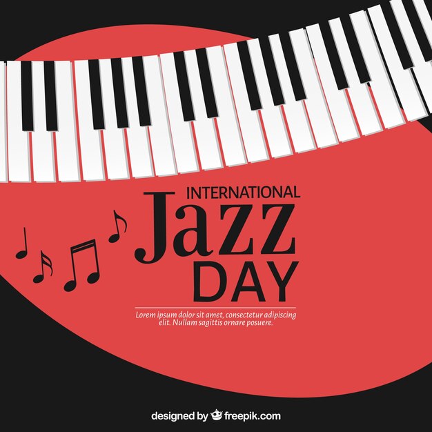 International jazz day template