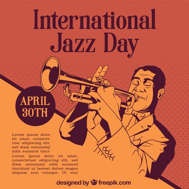 International jazz day template