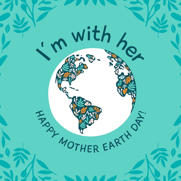 Free vector international mother earth day celebration