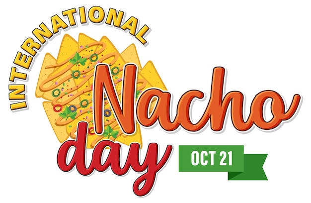 Free Vector international nacho day banner design