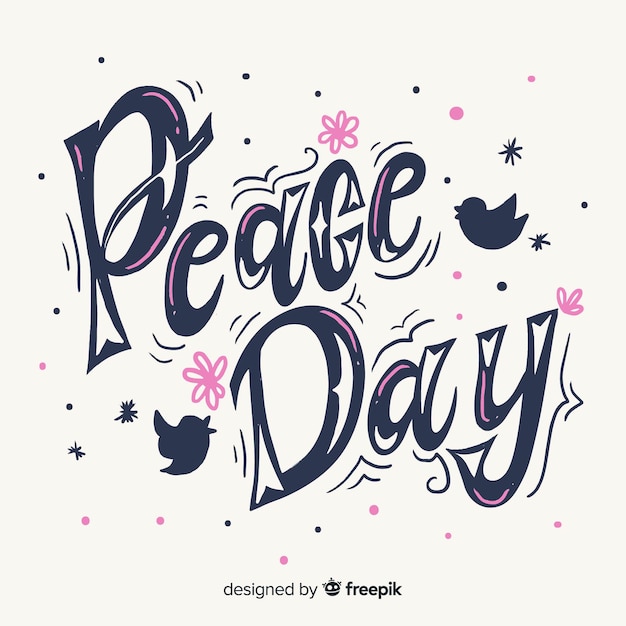 Free Vector international peace day background