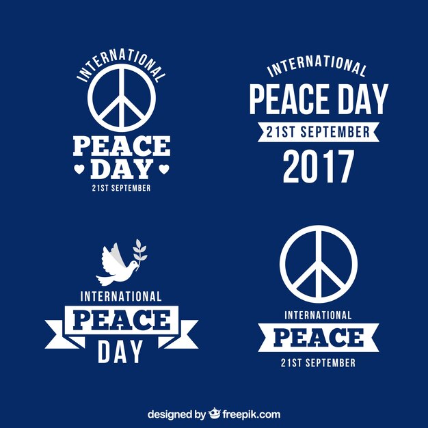 International peace day badges