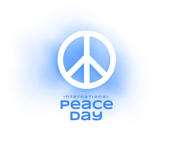 Free Vector international peace day event background a symbol of humanity and faith vector