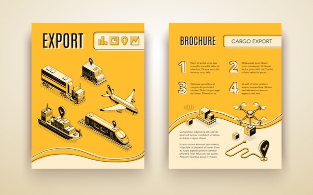 International shipping service brochure 